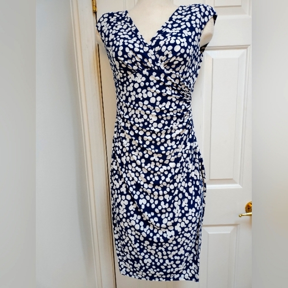 Ralph Lauren Dresses & Skirts - Ralph Lauren blue & white polka dot dress, size 4, NWOT